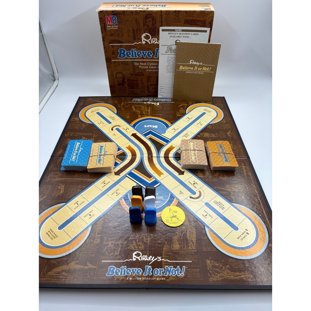 Ripley's Believe It or Not! Vintage 1984 Milton Bradley Trivia Game Complete - Picture 2 of 9